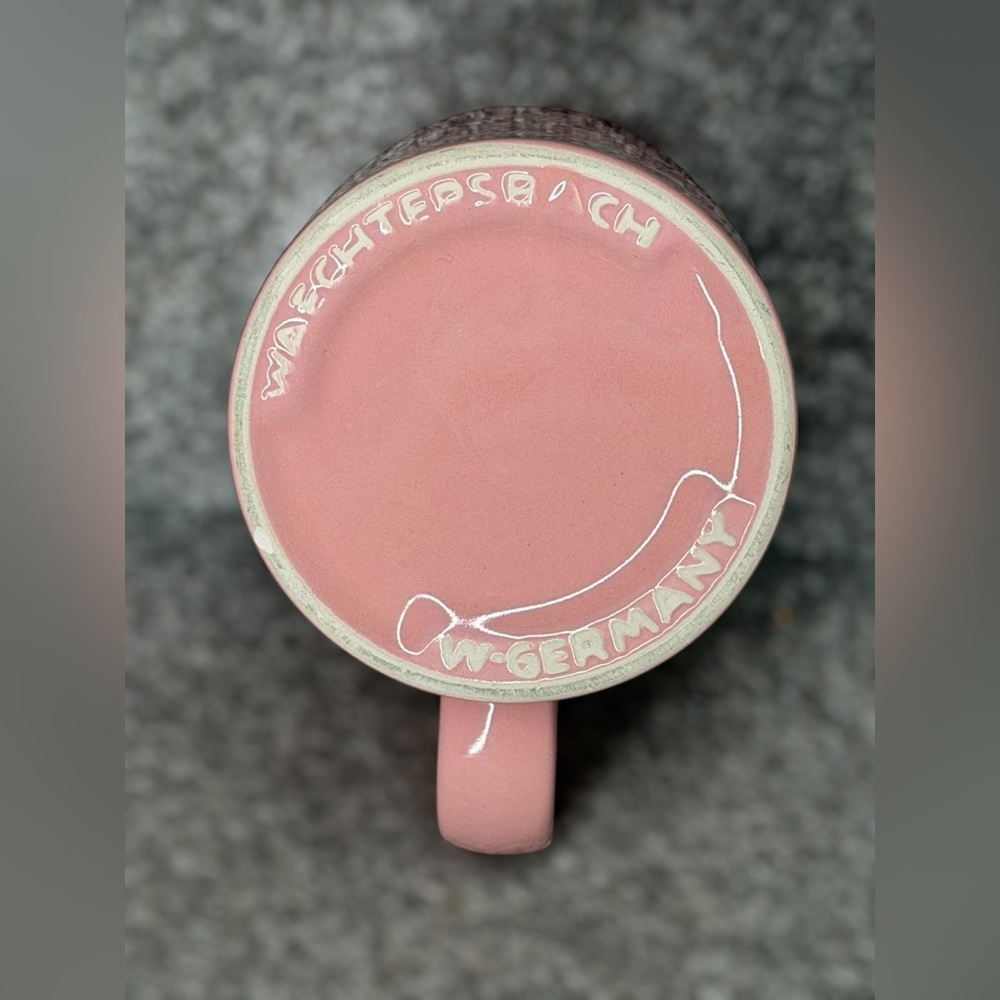 Vintage Waechtersbach‎ W. Germany Ceramic Pink Pig Mug Folk Farmhouse Kitchen - Picture 7 of 8